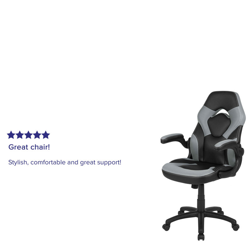Flash Furniture High Back Racing Style Ergonomic Gaming Chair with Flip